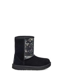 Bambini UGG Stivali | Glitter trasparenti classici II Nero