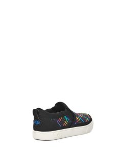 Bambini UGG Sneakers | Caplan Slip-On Ugg Arcobaleno Nero