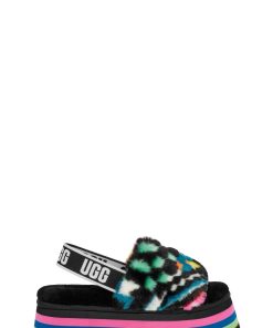 Donna UGG Ciabatte | Disco Checks Slide,Ugg Nero multiplo