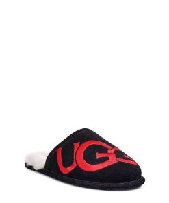 Uomo UGG Ciabatte | Logo graffiato Nero