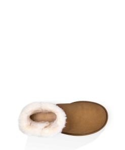 Donna UGG Stivali classici | Mini Bailey Button II,Ugg Castagna