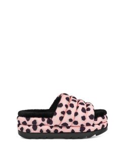 Donna UGG Sandali e ciabatte | Maxi Slide Stampa Ghepardo Capesante rosa