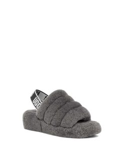 Donna UGG Ciabatte | Fluff Sì Slide,Ugg Carbone