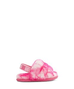 Bambini UGG Pantofole | Fluff Sì, diapositiva di marmo Rosa rosa/Rosa conchiglia