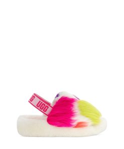 Donna UGG Ciabatte | Luoghi per feste Fluff Yeah Bianco