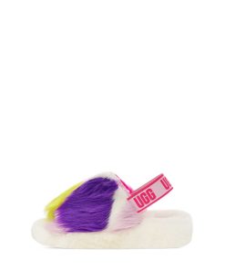 Donna UGG Ciabatte | Luoghi per feste Fluff Yeah Bianco