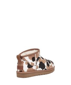 Donna UGG Stivali classici | Stampa classica mucca ultra mini Castagna