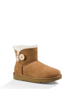 Donna UGG Stivali classici | Mini Bailey Button II,Ugg Castagna