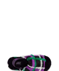 Donna UGG Ciabatte | Fluff Yeah Slide Plaid Punk,Ugg Guscio di cozze