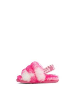 Bambini UGG Pantofole | Fluff Sì, diapositiva di marmo Rosa rosa/Rosa conchiglia