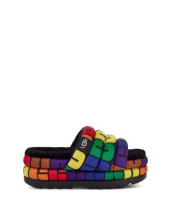 Donna UGG Sandali e ciabatte | Maxi Scivolo Orgoglio Logo arcobaleno