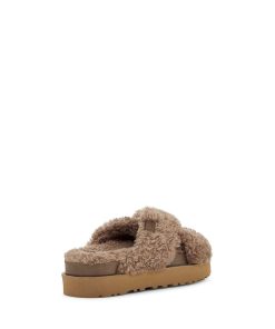 Donna UGG Ciabatte | Scivolo a croce Fuzz Sugar, Ugg Noce americano