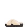 Donna UGG Ciabatte | Scivolo a croce Fuzz Sugar Naturale/Nero