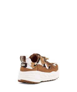 Donna UGG Sneakers | Ca805 Stampa con cerniera mucca Castagna