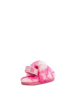 Bambini UGG Pantofole | Fluff Sì, diapositiva di marmo Rosa rosa/Rosa conchiglia