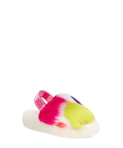 Donna UGG Ciabatte | Luoghi per feste Fluff Yeah Bianco