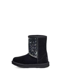 Bambini UGG Stivali | Glitter trasparenti classici II Nero