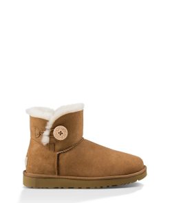 Donna UGG Stivali classici | Mini Bailey Button II,Ugg Castagna