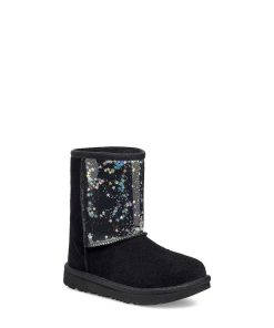 Bambini UGG Stivali | Glitter trasparenti classici II Nero