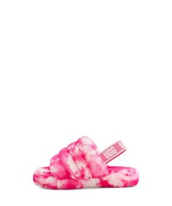 Bambini UGG Pantofole | Fluff Sì, diapositiva di marmo Rosa rosa/Rosa conchiglia